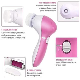                       THE SHARV Machine Care  Cleansing Cleanser Massager Kit For Smoothing Body Beauty Skin Massager(Pink)                                              