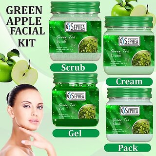                       SEPHEA Green Apple Eco Facial Kit - Eco Pack (4 x 500 ml)                                              