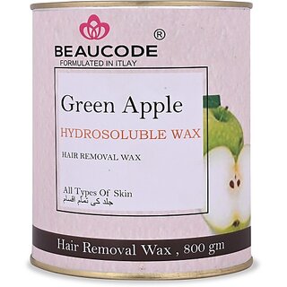                       Beaucode Professional Green Apple Hydrosoluble Body Hair Removal Wax 800gm (800GM) Wax (800 g)                                              