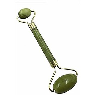                       Smooth Facial Roller  Massager Natural Massage Jade Stone for Face Eye Neck Foot Massage Tool With Stone Smooth Face Massager For Women                                              