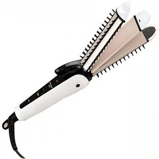                       Best Nhc 8890 3 In 1 Multifunction Perfect Curler  Straightener For Women NHC8890 Hair Straightener(Multicolor)                                              
