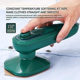                       THE SHARV Compact and Mini Ironing machine with Lightweight Titanium Plate Electric Iron machine ,Stream Iron Machine for clothes easy to carry anywhere,                                              