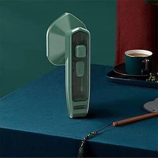                       THE SHARV iron, green iron Handheld Garment Steamer, Dry And Wet Wrinkles Removing Lightweight Steamer for Home Office ,Fast Heat Mini Ironing Machine                                              