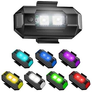 IIVAAS Universal Safety Signal Aircraft Blinking Strobe 7 Colors Led Light Multipurpose Waterproof for Motorbike Helmet Bicycle Car Scooties and Anywhere (Pack of 1) IIVAAS Universal Safety Signal Aircraft Blinking Strobe 7 Colors Led Light Multipurpose Waterproof for Motorbike Helmet Bicycle Car Scooties and Anywhere (Pack of 1)