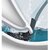 Silicon Golf Toilet Cleaner Brush with Non-Slip Long Handled with Magic Sticker Holder/Hook for Bathroom pack of 2