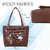 DaisyStar Brown Solid PU Handbag for Women