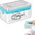 ANSHEZ 2-in-1 Portable Soap Bar Box Dispenser with Rubber Roller and Drain Holes Soap Dish Laundry Rolling Soap Box