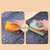 ANSHEZ 2-in-1 Portable Soap Bar Box Dispenser with Rubber Roller and Drain Holes Soap Dish Laundry Rolling Soap Box