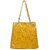 DaisyStar Yellow Solid PU Handbag for Women