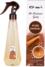 OSSA Pure Sandal Air Freshener Long Lasting Home Fragrance For Home And Office Spray (300 ml)