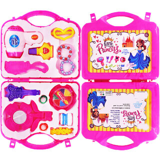                       Aseenaa Fashion Beauty Makeup Suitcase Toy for Girls  Best Fancy Kit Gift for Your Little Princess  Color  Pink                                              