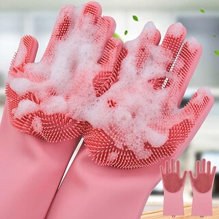                       silicone Hand gloves for dish washing kitchen Bathroom Car cleaning                                              