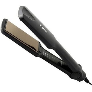                       Km 329 Exclusive For Womens Hair Straightener(Black)                                              