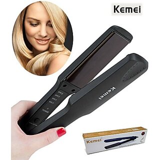                       The Sharv KM-329 Hair Straightener For Hair Hair Straightener(Multicolor)                                              