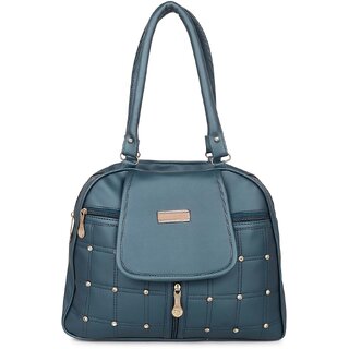                       DaisyStar Blue Solid PU Handbag for Women                                              