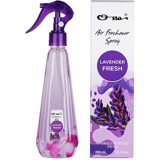                       OSSA Lavender Fresh Air Freshener Long Lasting Home Fragrance For Home And Office Spray (300 ml)                                              