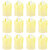 Aseenaa Decorative Plastic LED Tealight Candle  Flameless Tealights  Smokeless Candles Light For Home (Pack of 12)