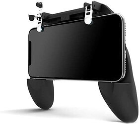 Game Pad Controller L1R1 Gaming Shooter Mobilie Gaming Console With Stand And Dual Triggers For All Phone Gamepad(Black, For Android, Ios)