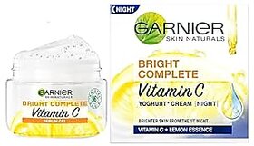 Garnier Skin Naturals, Night Cream, Anti-Dark Spots  Brightening, Bright Complete Vitamin C Yoghurt, 40 g