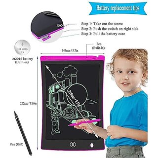                       8. 5 Inch Lcd E-Writer Electronic Writing Pad/Tablet Drawing Board (Multicolor) Combo Set(Multicolor)                                              