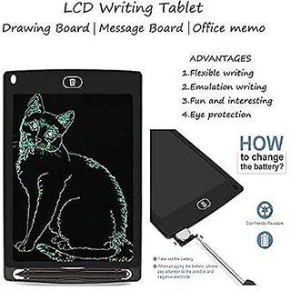                       Lcd Writer Electronic Writing Pad Tablet Drawing Board 8. 5 Inch Notebooks Combo Set(Multicolor)                                              