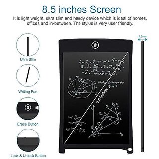                       The Eminent Ltd Writing Pad Tablet Of Environmental Protection And Drawing Board, Notepad For Kids, Lcd Draft Pad Smart Ewriter For Home, School And Office Combo Set(Black)                                              