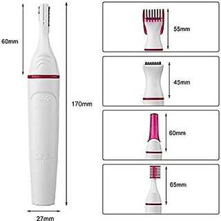 The Sharv Sweet Sensitive Hair Removal Trimmer For Women (White And Pink)
