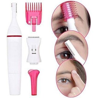                       Removal Underarms Legs Hair Remover Trimmer 30 Min Runtime 5 Length Settings(Pink, White)                                              