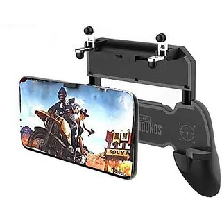                       Multi-Function Game Controller W10 Pugb Free Fire Joy Gamepad Gamepad(Black, For Android)                                              