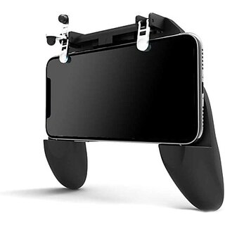                       Game Pad Controller L1R1 Gaming Shooter Mobilie Gaming Console With Stand And Dual Triggers For All Phone Gamepad(Black, For Android, Ios)                                              