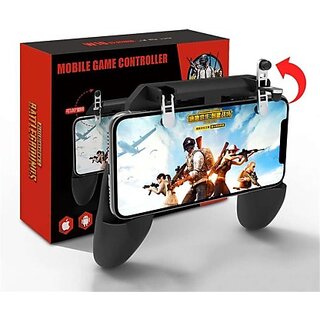                       Good Quality Pubg Game Gamepad For Mobile Phone Game Controller W10 Shooter Trigger Fire Free Button Gamepad Gamepad Gamepad(Black, For Wii)                                              