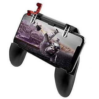                       Best W10 (Gamepad With Dual Trigger) Portable Handle Mobile Holder Game Controller                                              