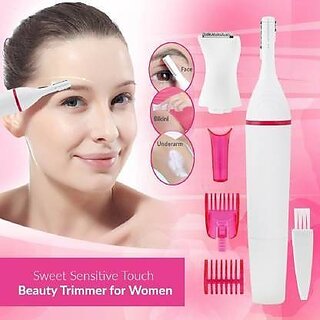                       Beauty Styler Trimmer 10 Min Runtime 4 Length Settings(White)                                              