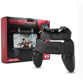                       Gamepad Pubg Game Controller W10 Alloy Metal Triggers L1 R1 Shooting Aim Button Handle Joystick Compatible With All Smartphones Gamepad(Black, For Wii)                                              
