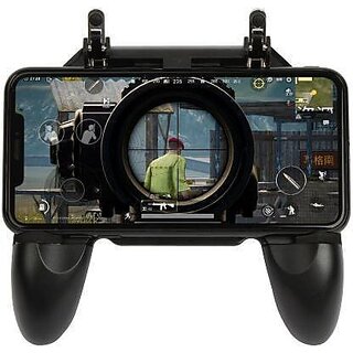                       Super Quality Gamepad Pubg Game Controller W10 Alloy Metal Triggers L1 R1 Shooting Aim Button Handle Joystick Compatible With All Smartphones Gamepad(Black, For Wii)                                              