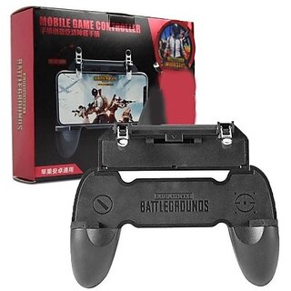                       Best Buy Gamepad Pubg Game Controller W10 Alloy Metal Triggers L1 R1 Shooting Aim Button Handle Joystick Compatible With All Smartphones Gamepad(Black, For Wii)                                              