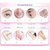 Eyebrow Hair Remover Set Sweet Shaving Style Bikini Trimmer, Face Hair Remover Elecrtical Machine Trimmer 30 Min Runtime 10 Length Settings(Pink)
