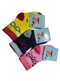 Winter Warm Socks for Kids Toddlers Boys Girls Thick Thermal Woolen Socks Terry Lined Cozy Ankle Socks for Children (Pac