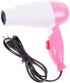 (NV-1290) Professional Electric Foldable Hair Dryer With 2 Speed Control Hair Dryer(1000 W, Pink)