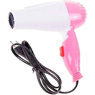                       (NV-1290) Professional Electric Foldable Hair Dryer With 2 Speed Control Hair Dryer(1000 W, Pink)                                              