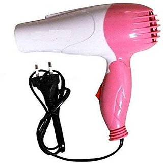                       Professional Folding Hair Dryer With 2 Speed Control 1000W ( Multicolor) Hair Dryer(1000 W, Multicolor)                                              