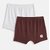 Girls Pack Of 2 Solid Boxer-Style Briefs