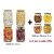 4+4 Combo Glass Jar with Air Tight -Lid Four 1000ml Jars+ Four 350ml Matka Jars for Kitchen Storage Pack of 4+4(8)