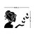 Grahak Trend Angel  4 Butterflies Silver 3D Acrylic wall Sticker.
