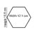 Grahak Trend 20 Hexagon with 10 Butterfly Golden (Size 10.5 x 12.1 cm) 3D Acrylic wall Sticker.