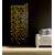 Grahak Trend 100 Pieces (3 cm Each) Square Mirrors Golden 3D Acrylic Sticker.