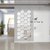 Grahak Trend Hexagon with 10 Butterfly Stickers Silver 3D Acrylic wall Sticker.