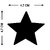 Grahak Trend 100 Star Golden 3D Acrylic Wall Sticker.