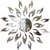 Grahak Trend Sun Silver Wall Sticker (1.5ft Size) 3D Acrylic Sticker.