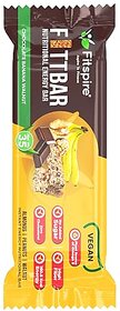 Fitspire Fitt Energy Bar, 100 Vegan, Provide Instant Energy  Essential Nutrients, Boosts Athletic Performance, Improves Muscle Recovery Made With Natural Ingredients (Chocolate Banana Walnut) Pack Of 1